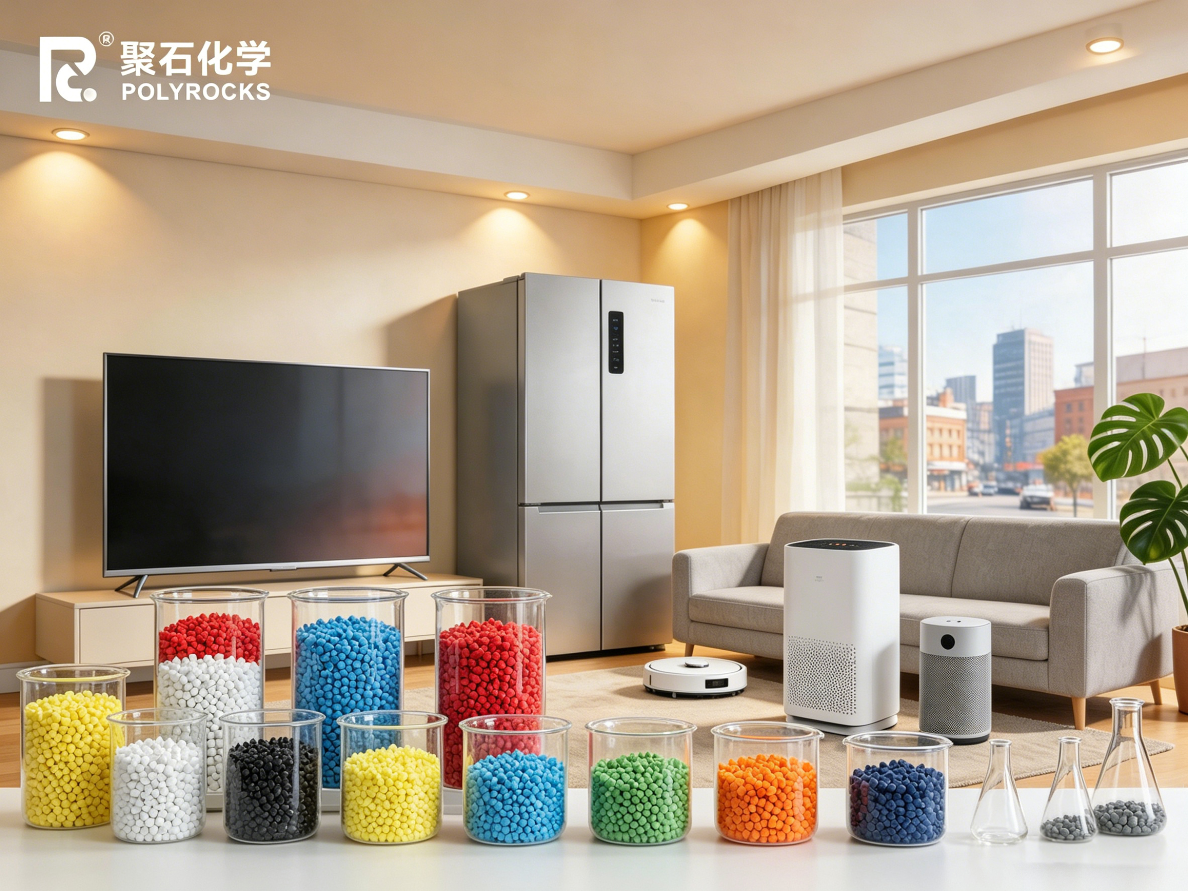 How can modified plastics meet the latest environmental standards for household appliances?
