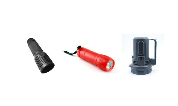 What are the advantages of adopting PC material for flashlight housings?